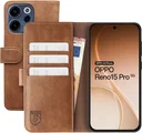 Rosso Element Oppo Reno 15 Pro Hoesje Book Case Wallet Bruin