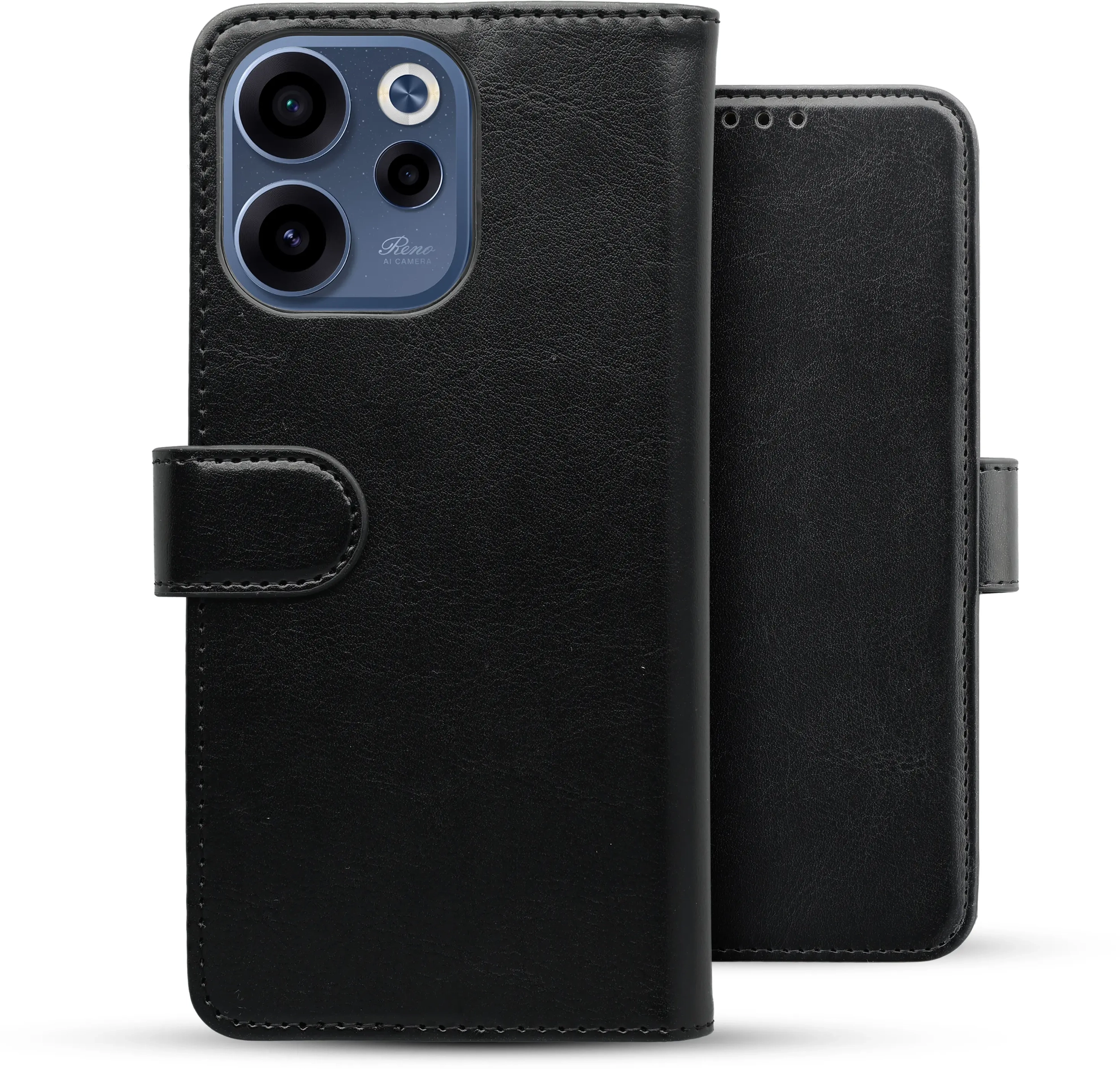 Rosso Element Oppo Reno 15 F 5G Hoesje Book Case Wallet Zwart afbeelding 2