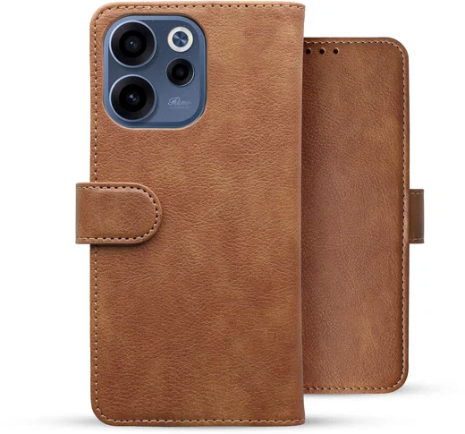 Rosso Element Oppo Reno 15 F 5G Hoesje Book Case Wallet Bruin afbeelding 2