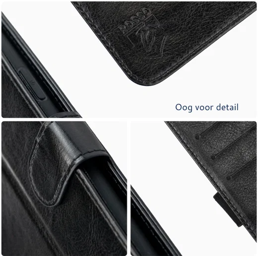 Rosso Element Oppo Find X9 Ultra Hoesje Book Case Wallet Zwart afbeelding 3
