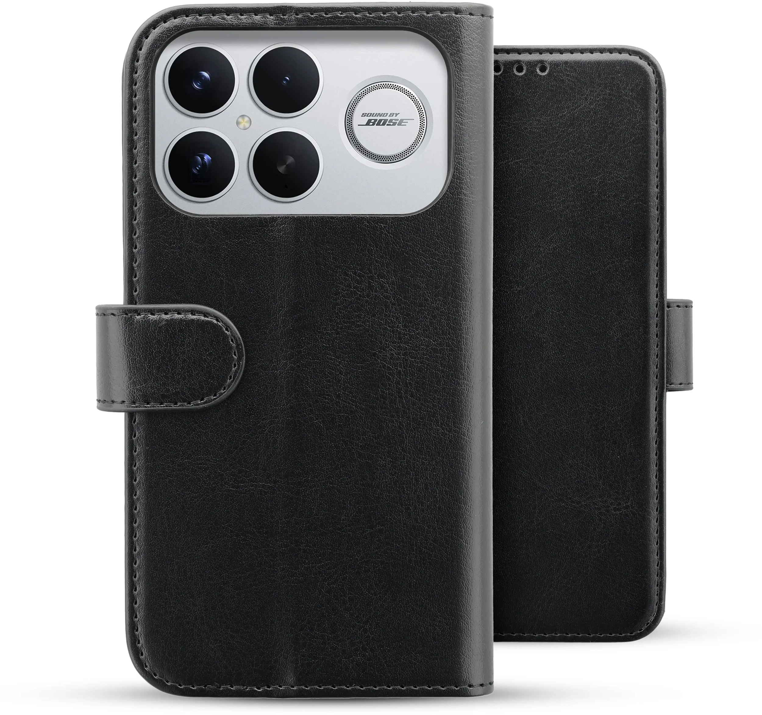 Rosso Element Xiaomi Poco F8 Ultra Hoesje Book Case Wallet Zwart afbeelding 2