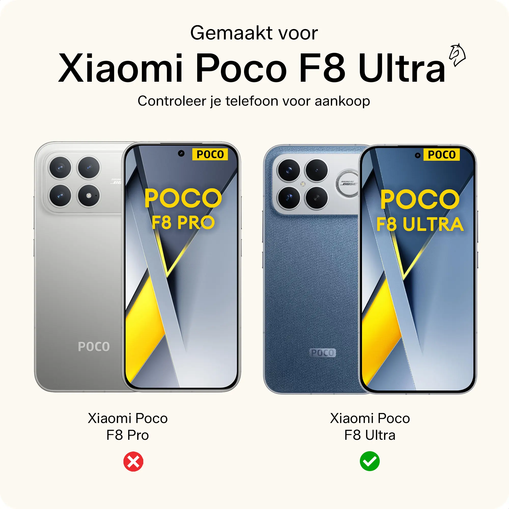 Rosso Element Xiaomi Poco F8 Ultra Hoesje Book Case Wallet Bruin afbeelding 5