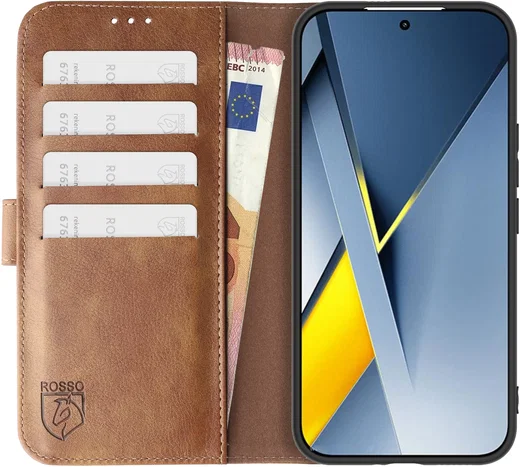 Rosso Element Xiaomi Poco F8 Ultra Hoesje Book Case Wallet Bruin afbeelding 12