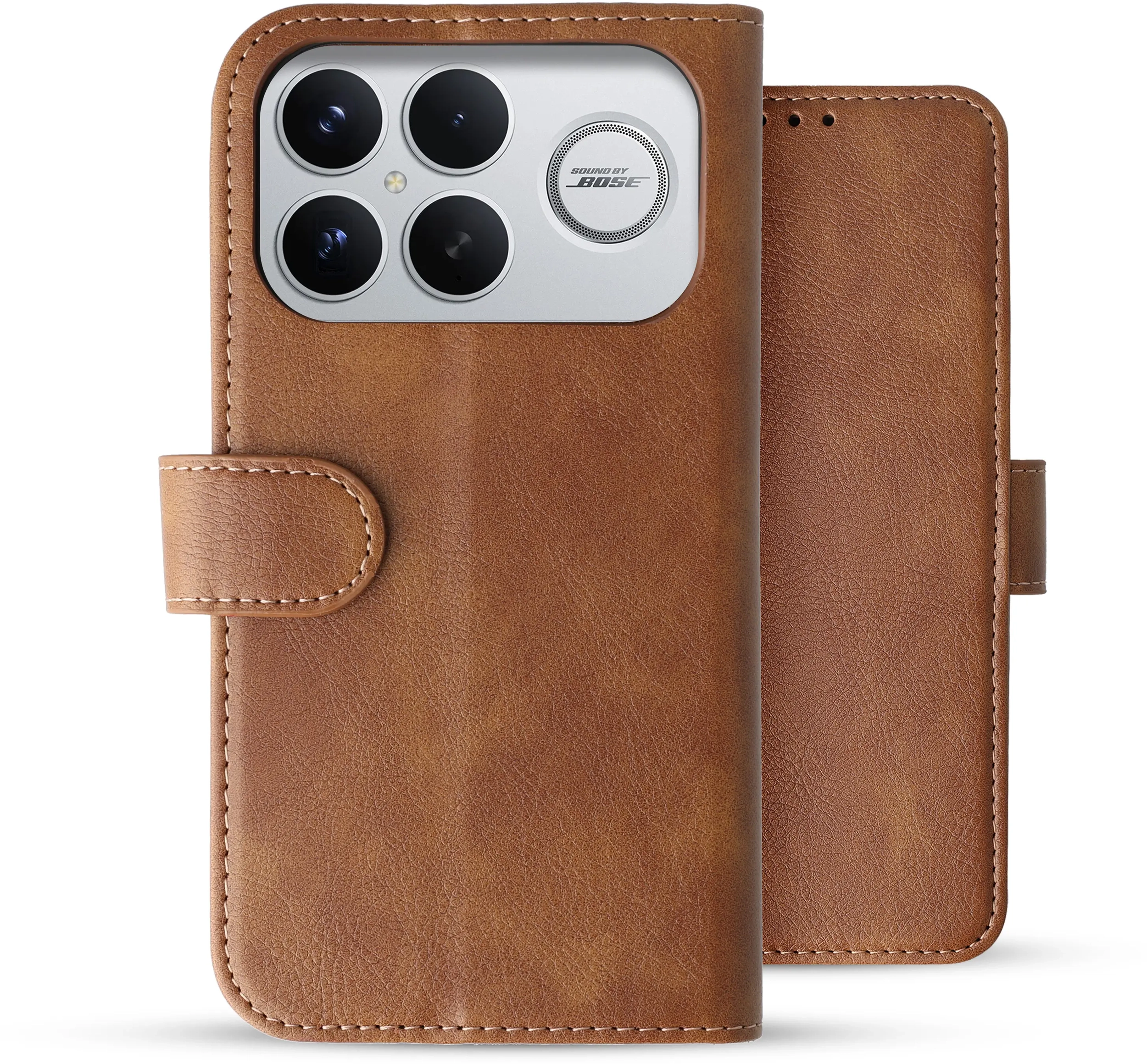 Rosso Element Xiaomi Poco F8 Ultra Hoesje Book Case Wallet Bruin afbeelding 2