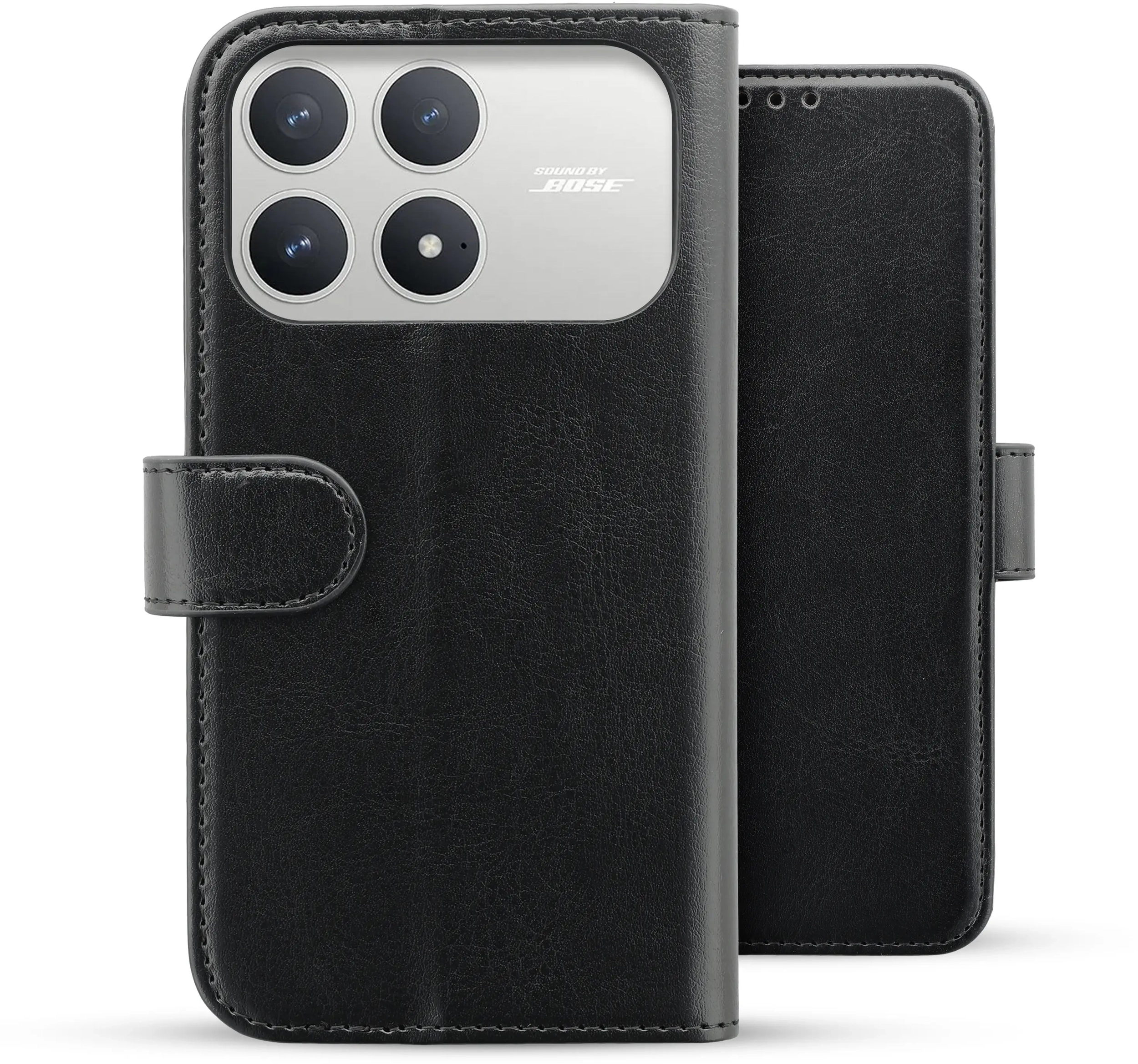 Rosso Element Xiaomi Poco F8 Pro Hoesje Book Case Wallet Zwart afbeelding 2