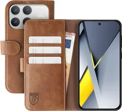 Rosso Element Xiaomi Poco F8 Pro Hoesje Book Case Wallet Bruin afbeelding