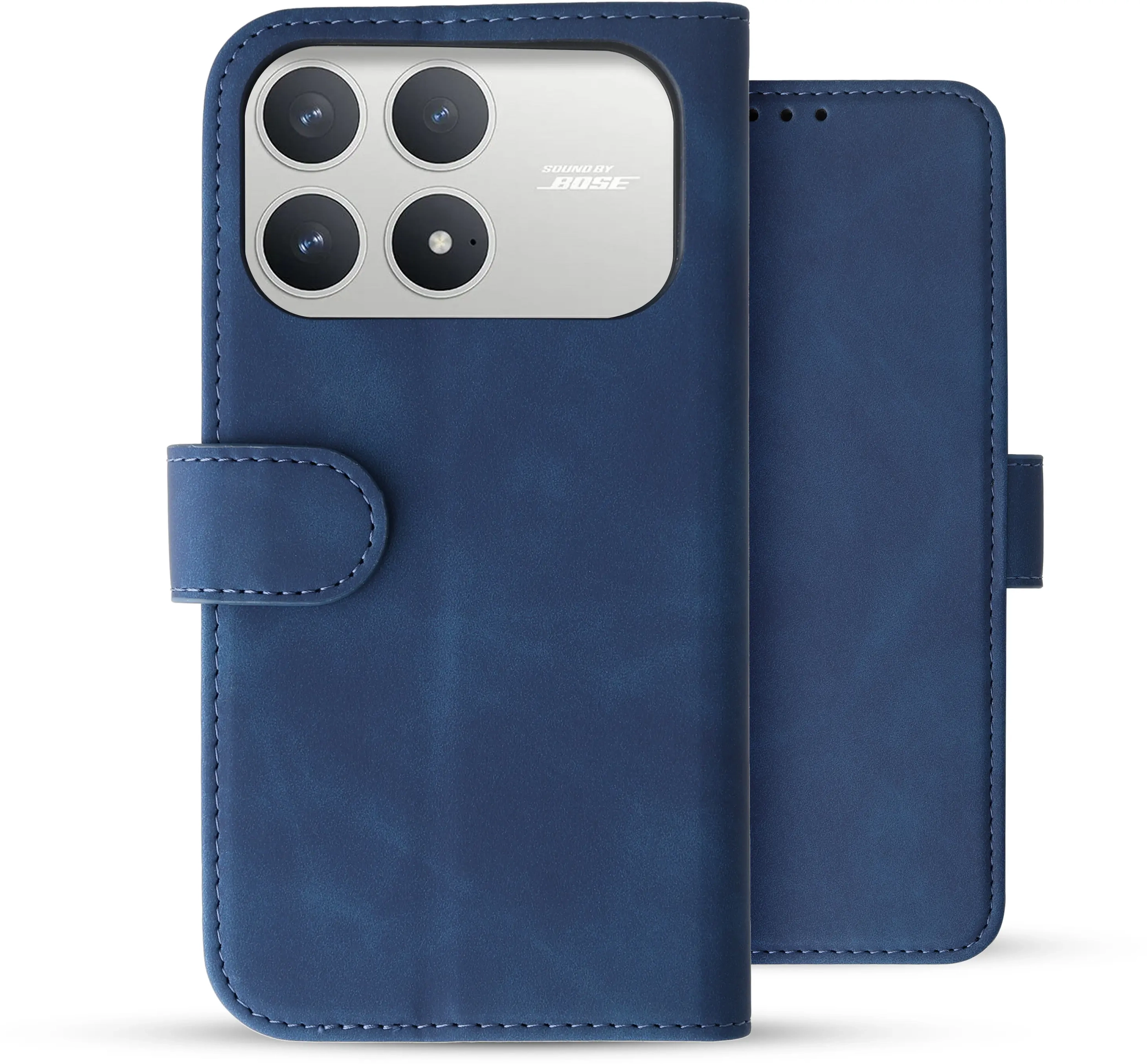 Rosso Element Xiaomi Poco F8 Pro Hoesje Book Case Wallet Blauw afbeelding 2