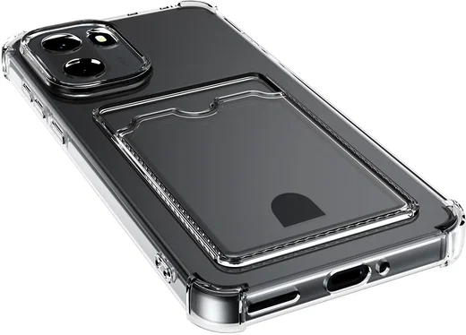 OnePlus 15R Hoesje Dun TPU met Pasjeshouder Back Cover Transparant afbeelding 4