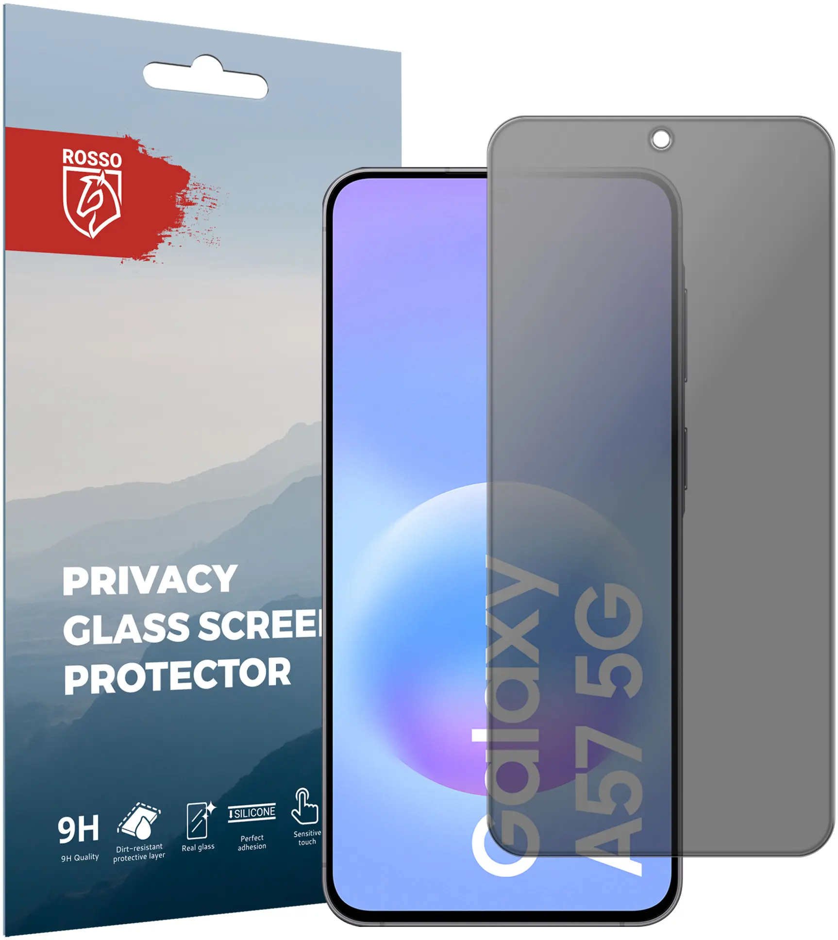 Rosso Samsung Galaxy A57 9H Tempered Glass Screen Protector Privacy afbeelding 1