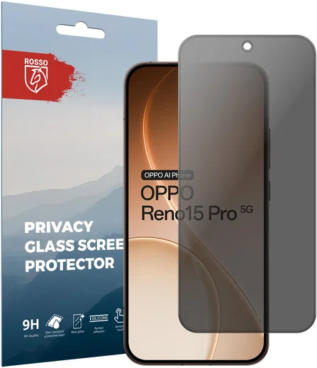 Rosso Oppo Reno 15 Pro 9H Tempered Glass Screen Protector Privacy afbeelding 1