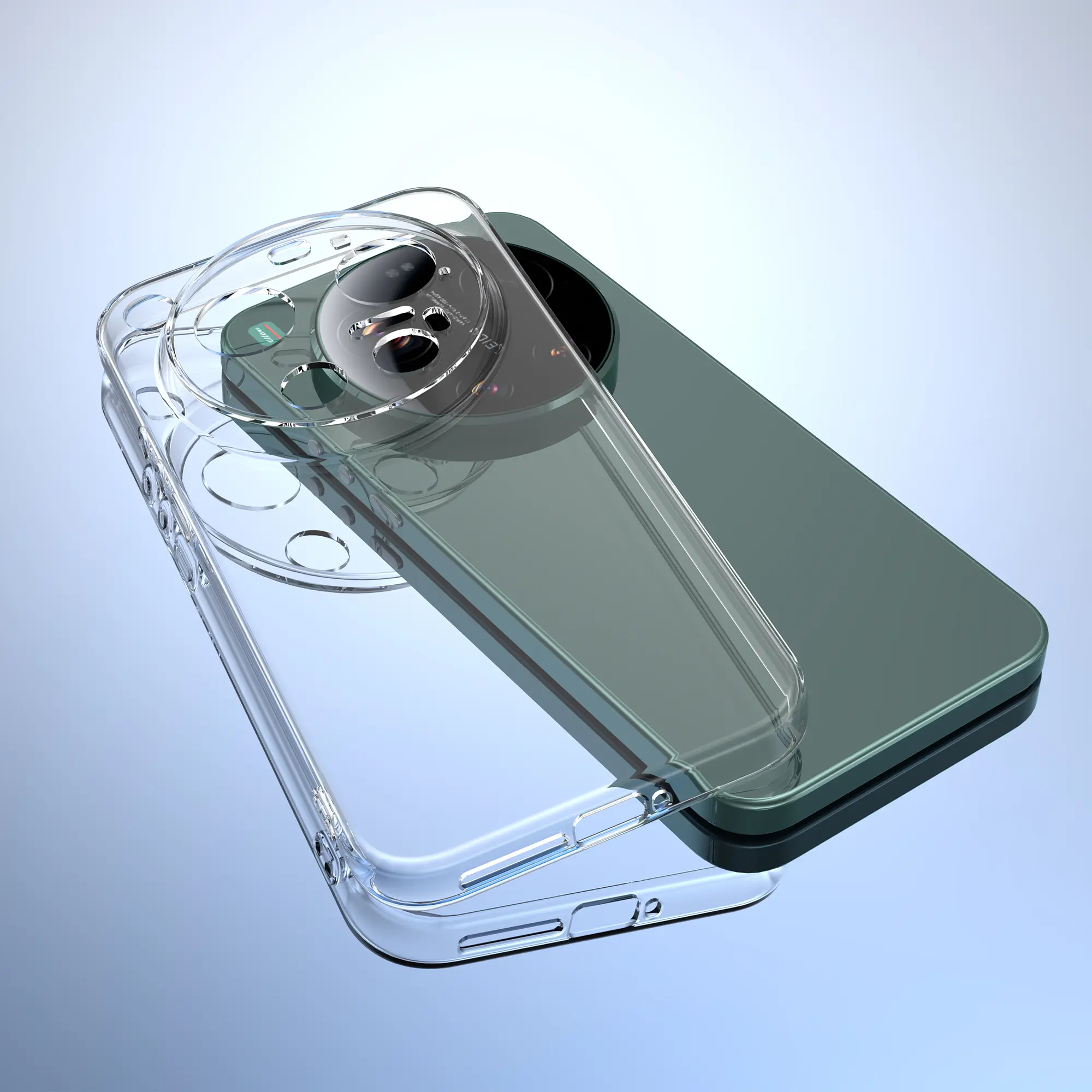 Xiaomi 17 Ultra Hoesje Dun TPU Back Cover Transparant afbeelding 7
