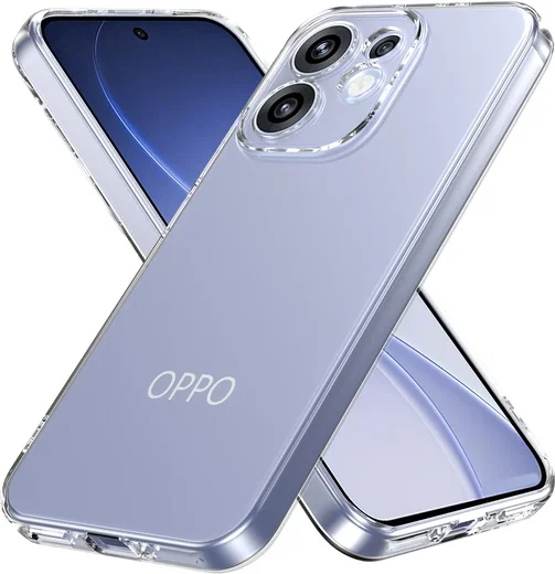 Oppo Reno 15 Hoesje Dun TPU Back Cover Transparant afbeelding 1