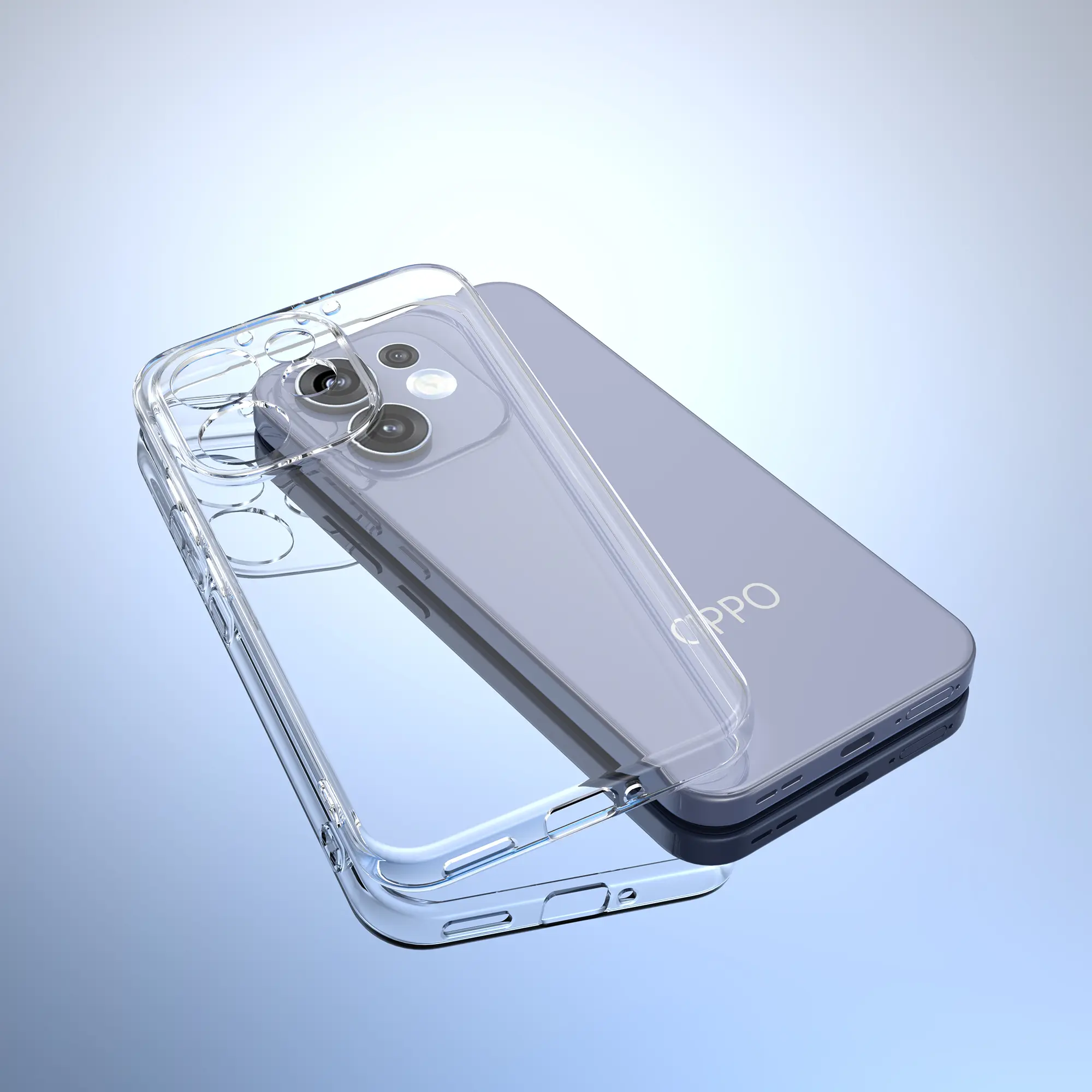 Oppo Reno 15 Hoesje Dun TPU Back Cover Transparant afbeelding 9