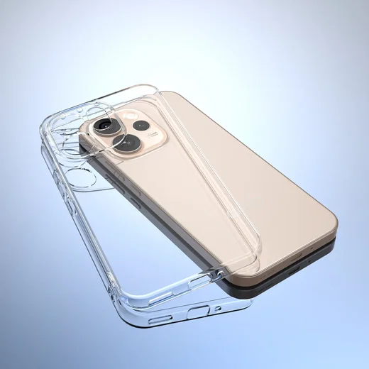 Oppo Reno 15 Pro Hoesje Dun TPU Back Cover Transparant afbeelding 8