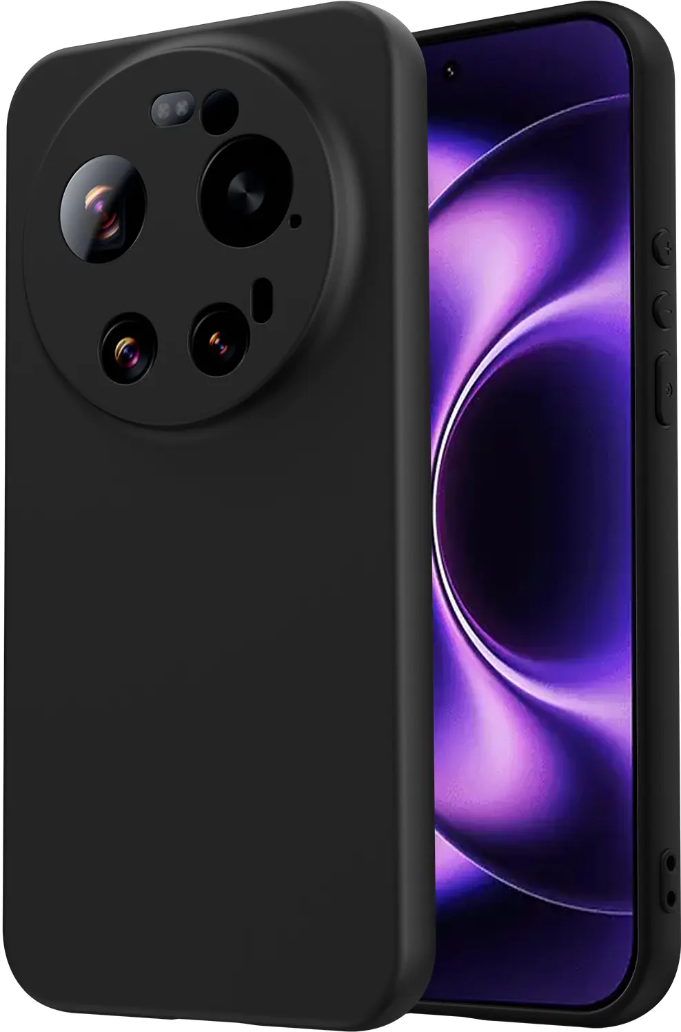 Xiaomi 17 Ultra Hoesje Dun TPU Back Cover Matte Zwart afbeelding 2
