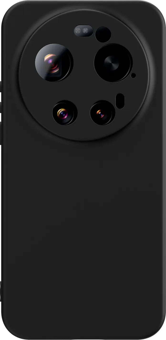 Xiaomi 17 Ultra Hoesje Dun TPU Back Cover Matte Zwart afbeelding 5