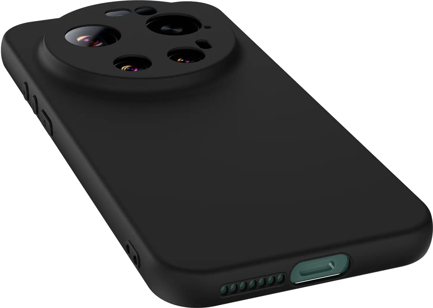 Xiaomi 17 Ultra Hoesje Dun TPU Back Cover Matte Zwart afbeelding 11