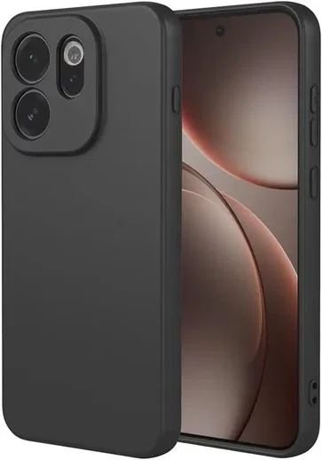 Oppo Reno 15F Hoesje Dun TPU Back Cover Matte Zwart afbeelding 2