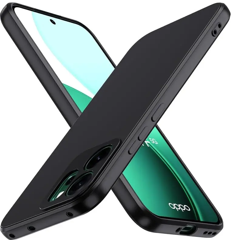 Oppo Reno 15F Hoesje Dun TPU Back Cover Matte Zwart afbeelding 1