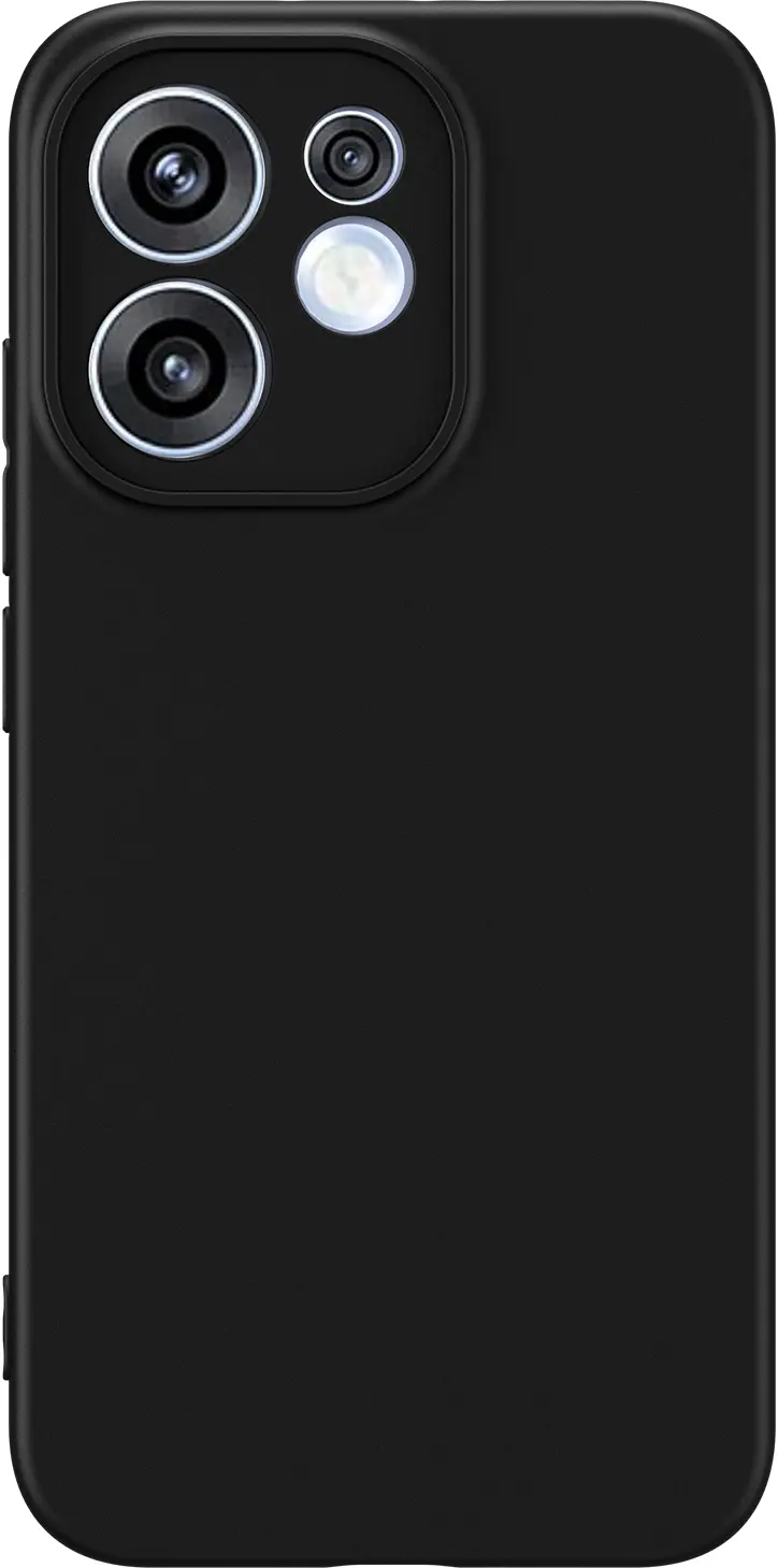 Oppo Reno 15 Hoesje Dun TPU Back Cover Matte Zwart afbeelding 5