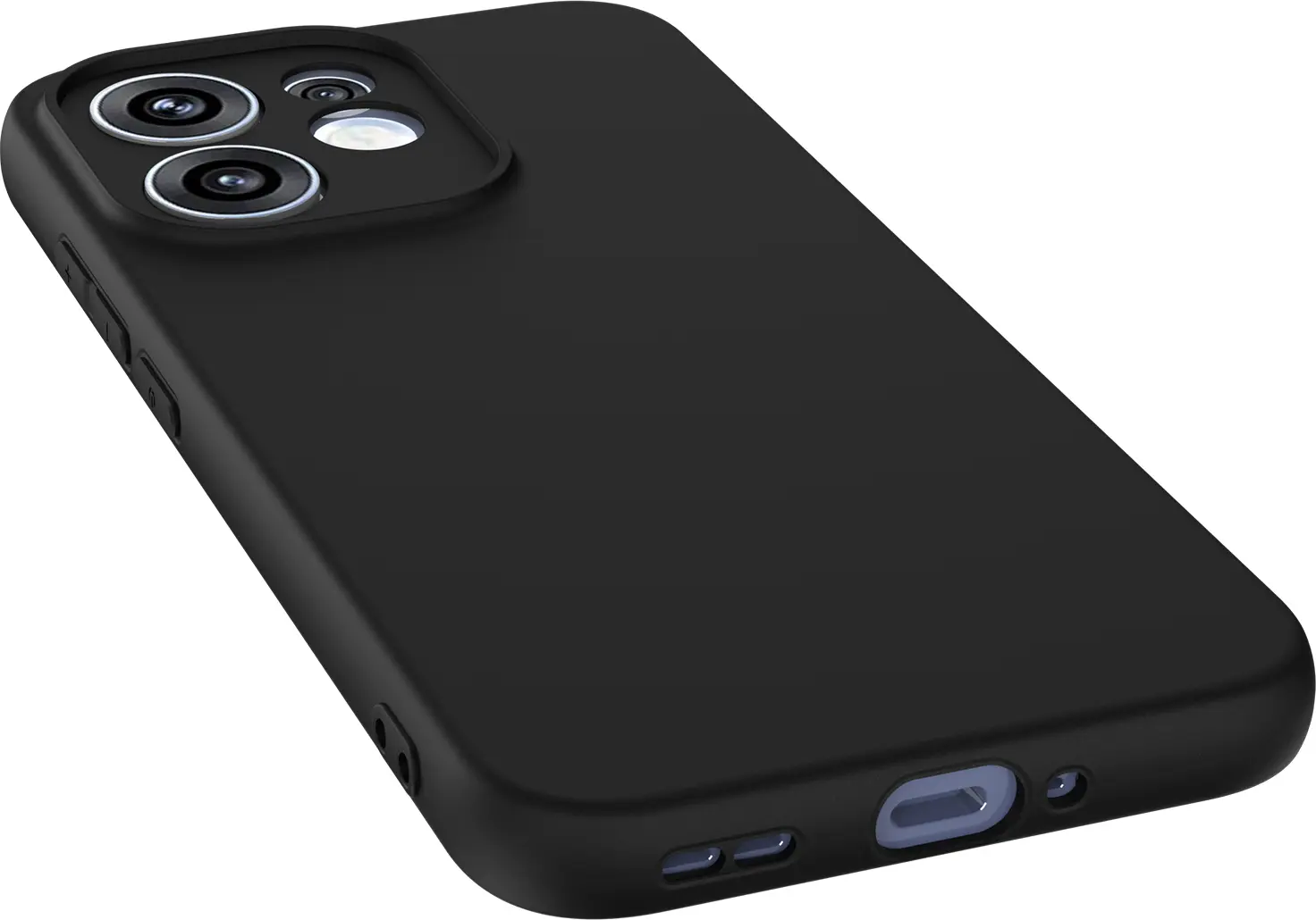 Oppo Reno 15 Hoesje Dun TPU Back Cover Matte Zwart afbeelding 10