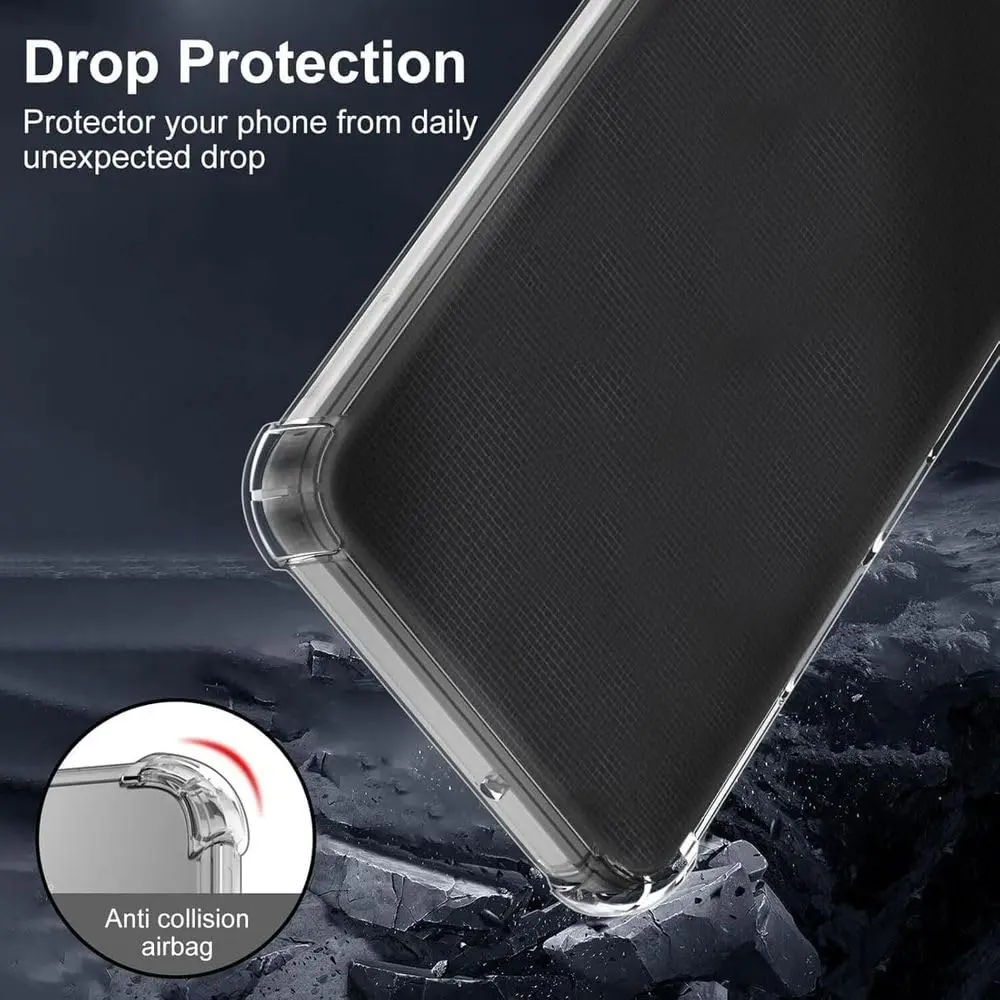 Oppo Reno 15 F Hoesje Schokbestendig en Dun TPU Back Cover Transparant afbeelding 2