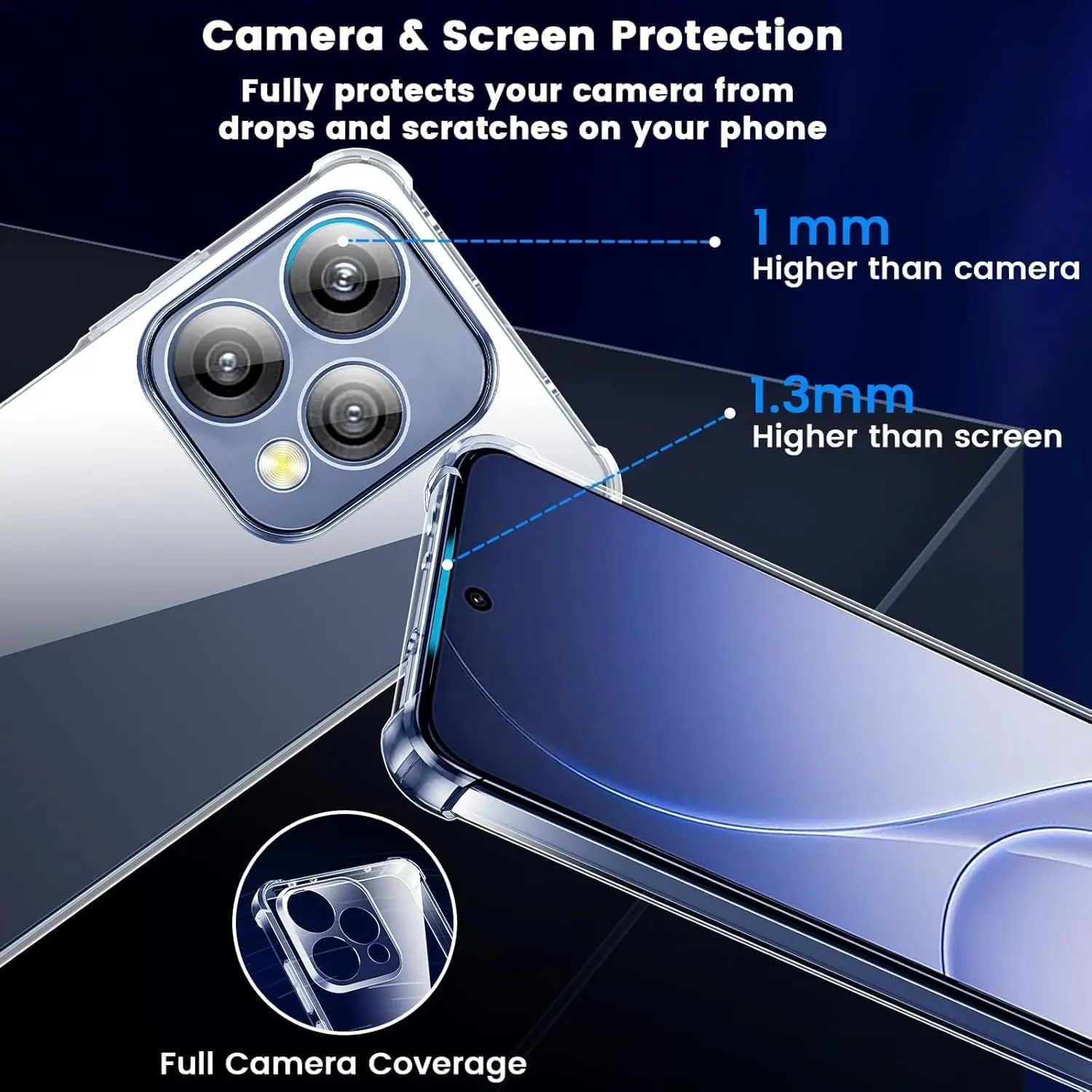 Oppo Reno 15 Hoesje Schokbestendig en Dun TPU Back Cover Transparant afbeelding 4