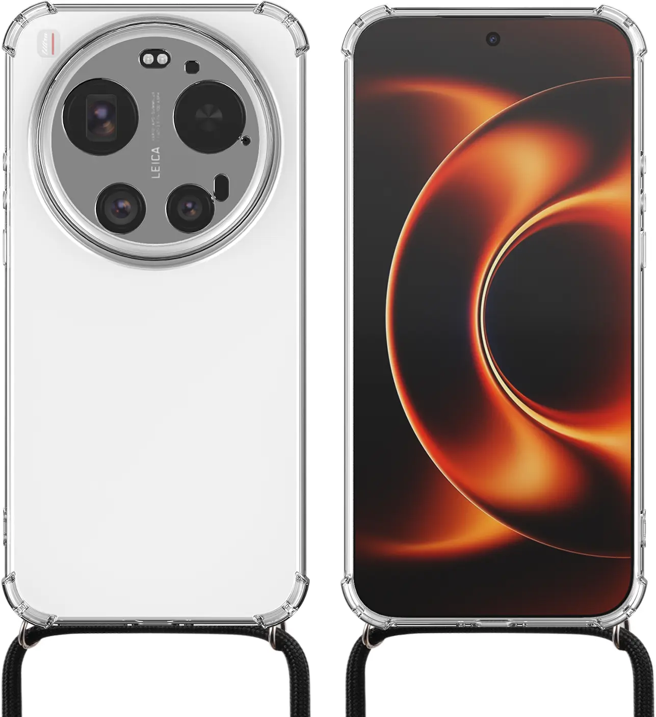 Xiaomi 17 Ultra Hoesje met Koord Schokbestendig TPU Transparant afbeelding 7