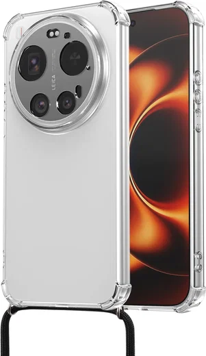 Xiaomi 17 Ultra Hoesje met Koord Schokbestendig TPU Transparant afbeelding 2