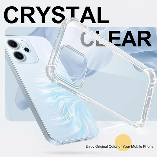 Oppo Reno 15F Hoesje met Koord Schokbestendig TPU Transparant afbeelding 5