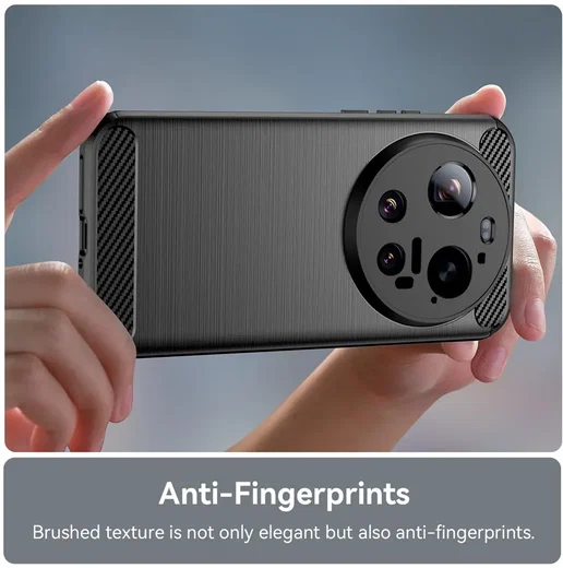 Xiaomi 17 Ultra Hoesje Geborsteld TPU Flexibele Back Cover Zwart afbeelding 9
