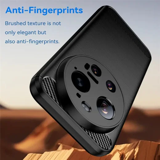Xiaomi 17 Ultra Hoesje Geborsteld TPU Flexibele Back Cover Zwart afbeelding 7