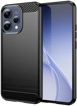 Oppo Reno 15 / 15F Hoesje Geborsteld TPU Flexibele Back Cover Zwart
