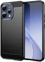 Oppo Reno 15 / 15F Hoesje Geborsteld TPU Flexibele Back Cover Zwart