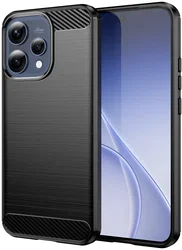 Oppo Reno 15 / 15F Hoesje Geborsteld TPU Flexibele Back Cover Zwart afbeelding