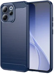 Oppo Reno 15 / 15F Hoesje Geborsteld TPU Flexibele Back Cover Blauw afbeelding