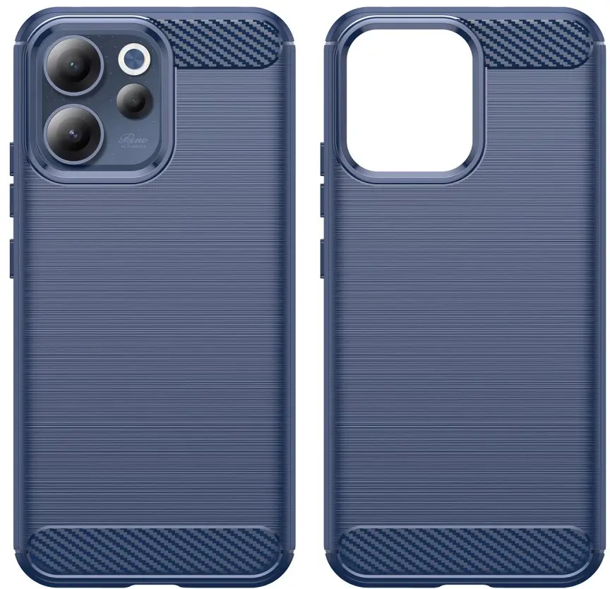 Oppo Reno 15 / 15F Hoesje Geborsteld TPU Flexibele Back Cover Blauw afbeelding 7