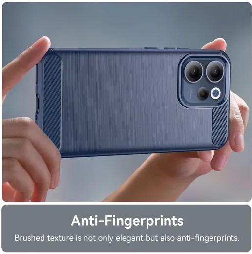 Oppo Reno 15 / 15F Hoesje Geborsteld TPU Flexibele Back Cover Blauw afbeelding 6