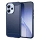 Oppo Reno 15 Pro Hoesje Geborsteld TPU Flexibele Back Cover Blauw
