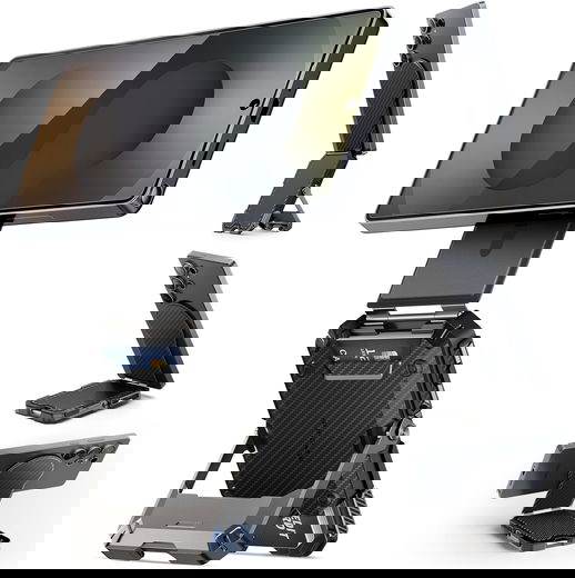 SUPCASE MagFlip MagSafe Pasjeshouder Standaard voor Samsung / Pixel Carbon Zwart afbeelding 9