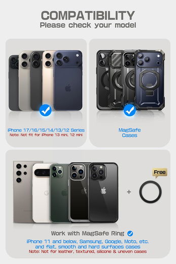 SUPCASE MagFlip MagSafe Pasjeshouder / Kaarthouder en Standaard Bruin afbeelding 3