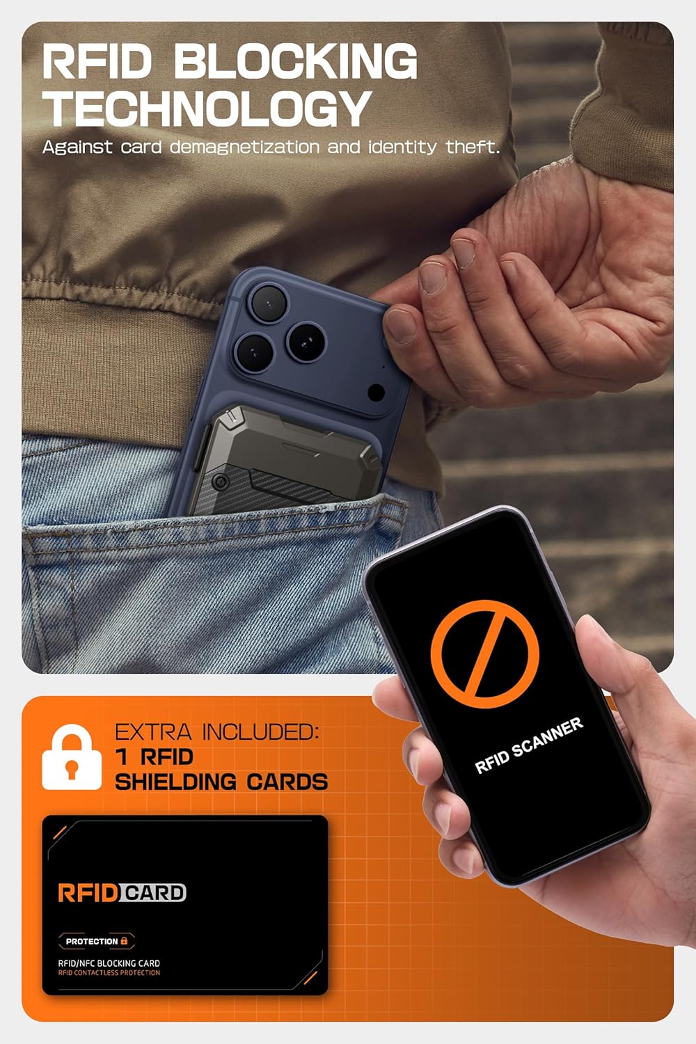 SUPCASE MagFlip MagSafe Pasjeshouder / Kaarthouder en Standaard Bruin afbeelding 8