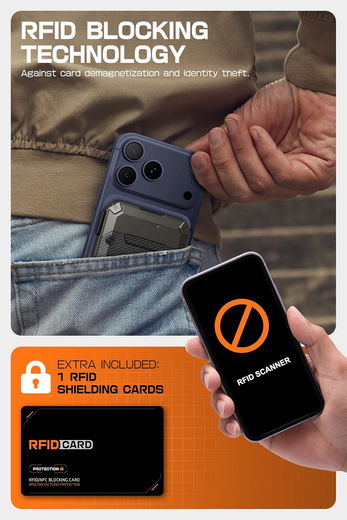 SUPCASE MagFlip MagSafe Pasjeshouder / Kaarthouder en Standaard Bruin afbeelding 8