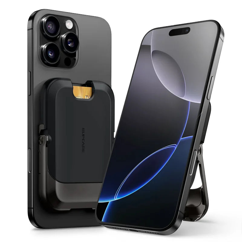 SUPCASE UB Mag Vault MagSafe Pasjeshouder en Standaard Carbon Zwart afbeelding 12