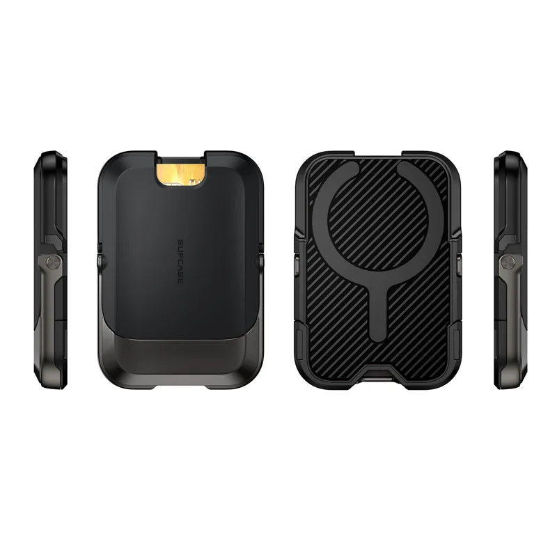 SUPCASE UB Mag Vault MagSafe Pasjeshouder en Standaard Carbon Zwart afbeelding 2