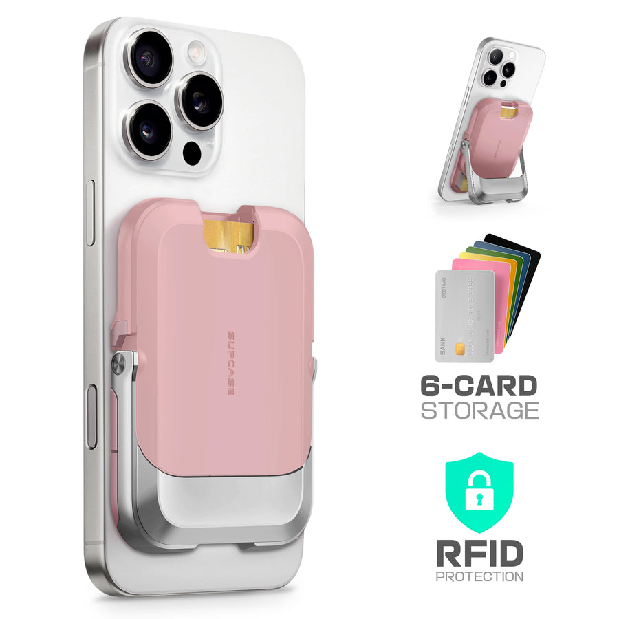 SUPCASE UB Mag Vault MagSafe Pasjeshouder en Standaard Roze afbeelding 14