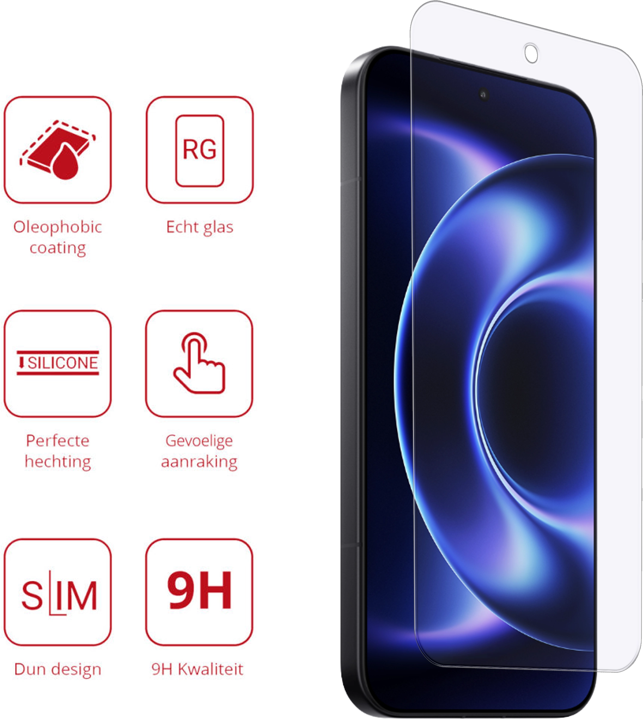 Rosso Xiaomi 17 Ultra 9H Tempered Glass Screen Protector afbeelding 2