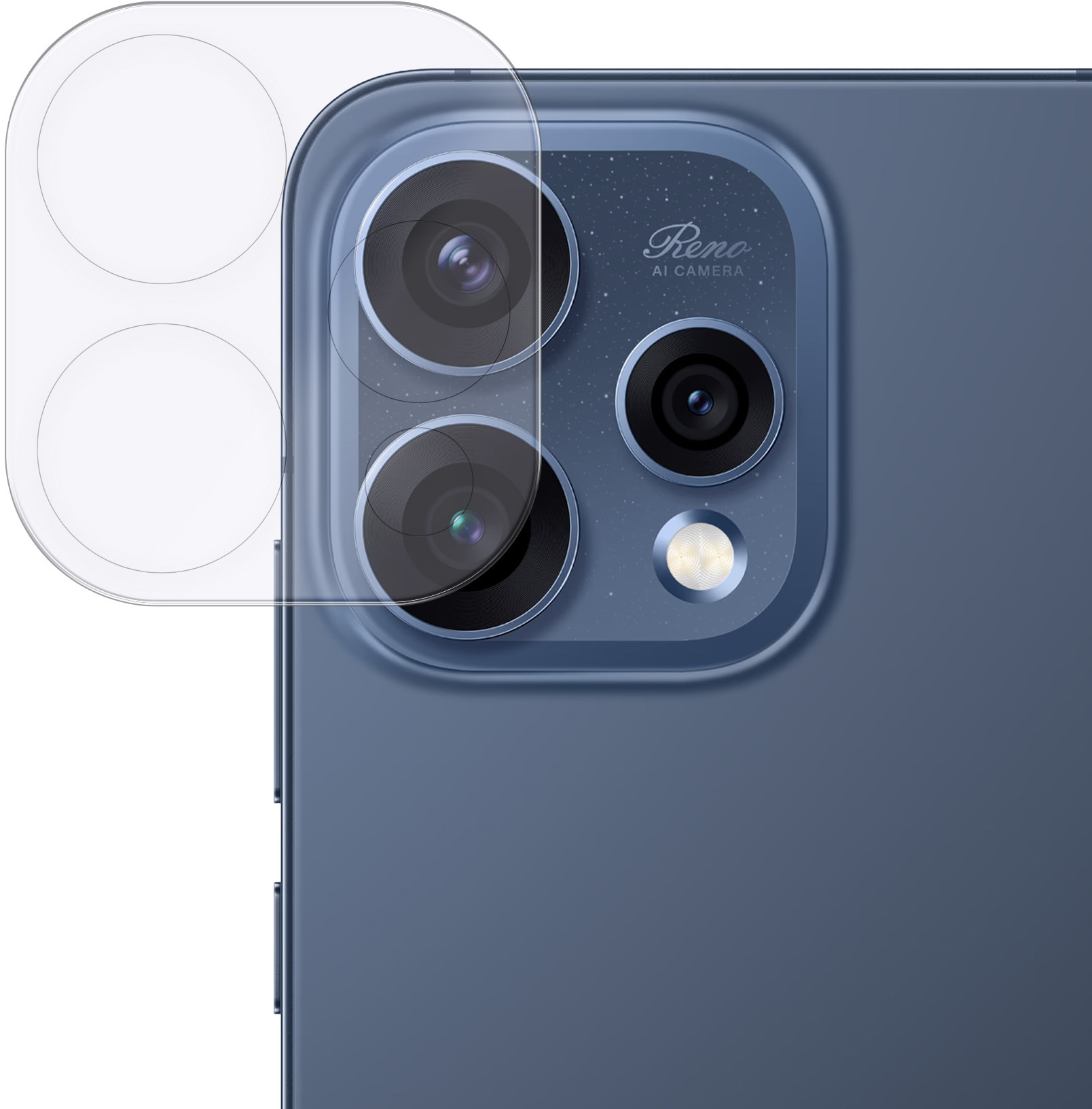 Rosso Oppo Reno 15 Camera Lens Protector Transparant afbeelding 1