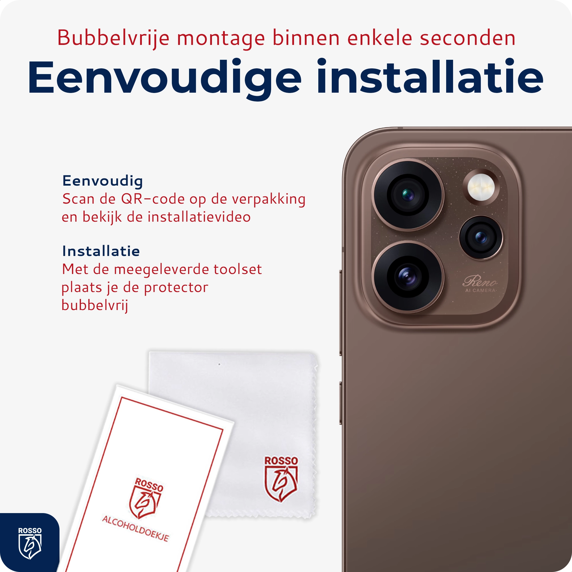 Rosso Oppo Reno 15 Camera Lens Protector Transparant afbeelding 5