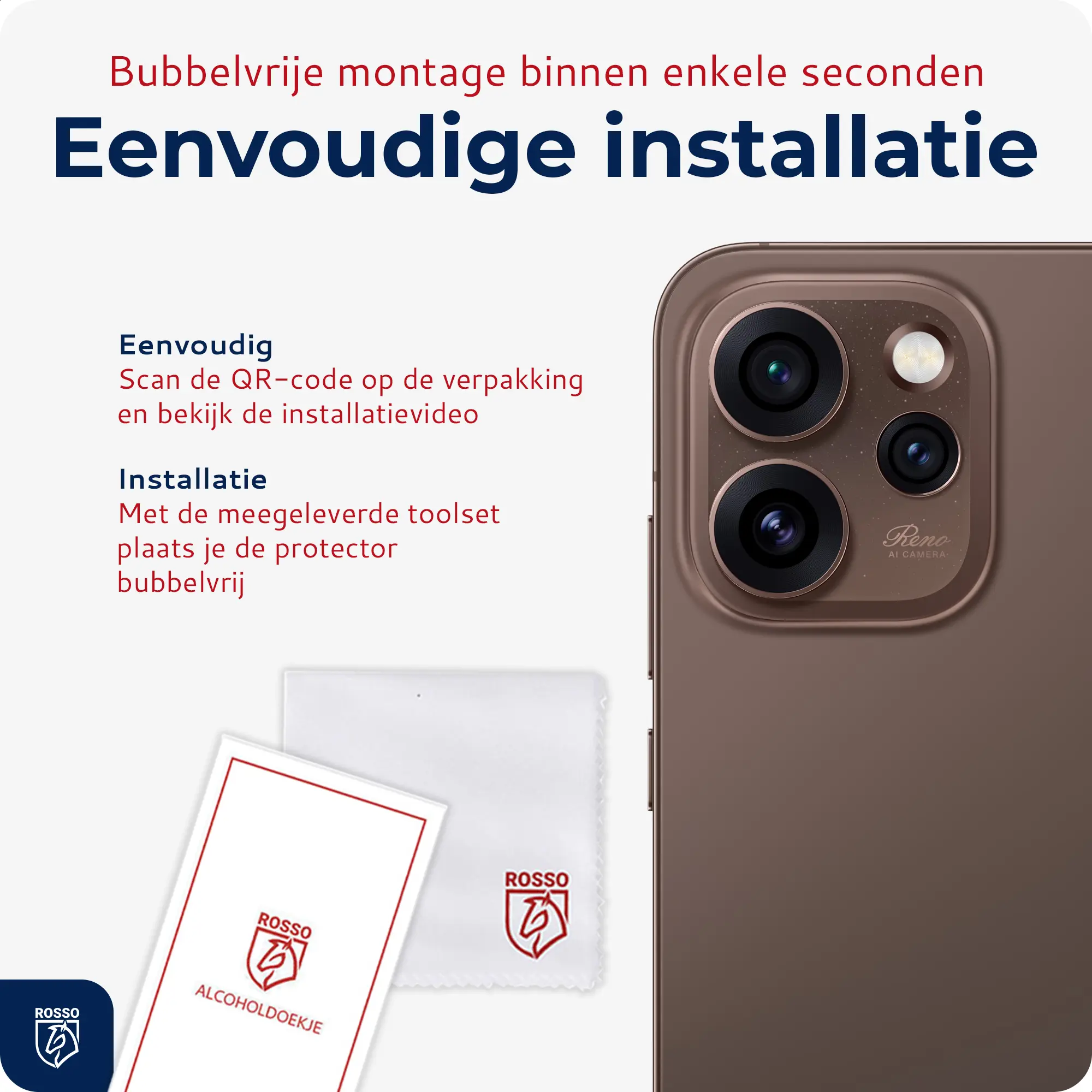 Rosso Oppo Reno 15 F Camera Lens Protector Transparant afbeelding 5